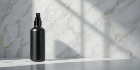 Sophisticated Cosmetic Packaging for High End Serums   Toners. Elegant Display with Natural Light.