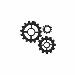 gears on black background