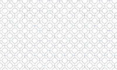 Abstract Seamless Pattern with Light Blue Watercolor Net Grid