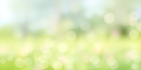 Fototapeta premium Soft focus background of green and yellow with bokeh highlights