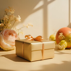 Gift Box with Ribbon Decoration