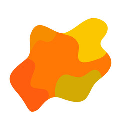 vector illustration of an orange abstract
