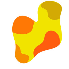 vector illustration of an orange abstract