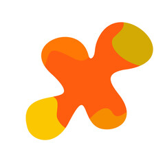 vector illustration of an orange abstract