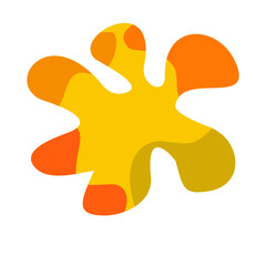 vector illustration of an orange abstract