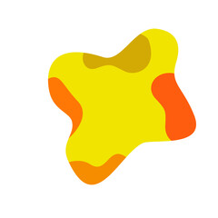 vector illustration of an orange abstract