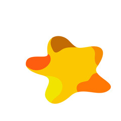 vector illustration of a yellow star