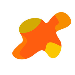vector illustration of an orange abstract