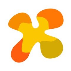 vector illustration of an orange abstract