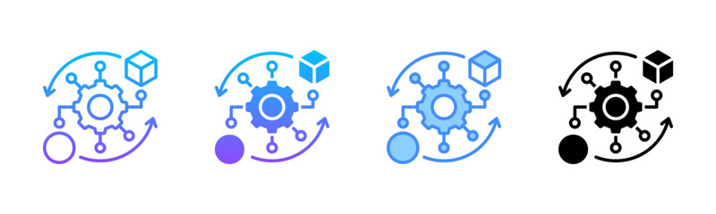 Transformation Multi Style Icon Set