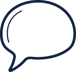Outline pictogram of a small comment balloon.