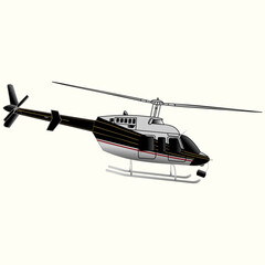 helicopter vector illustration