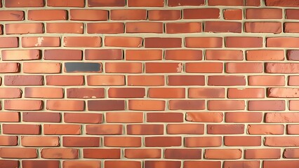 Obraz premium Close-up of red brick wall texture with vintage tones, ideal for design and backdrop inspiration.