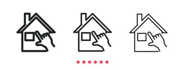 Choice icon. Thin line icon vector