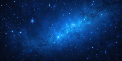 Deep Blue Starry Night  A Calming Cosmic Backdrop