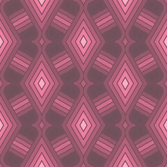 Seamless geometric pattern illustration with pink and purple squares for modern fashion wallpaper design