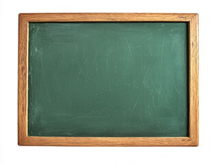 Classic Green Chalkboard with Wooden Frame for Educational Use