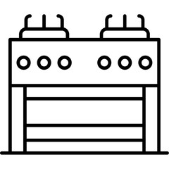 Griddle Outline Icon