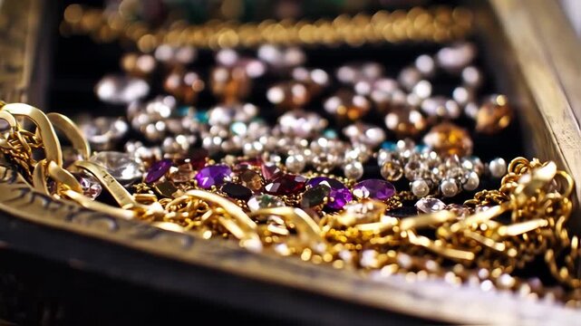 Close-up of assorted jewelry