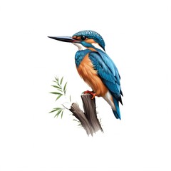 カラフルなカワセミのイラスト