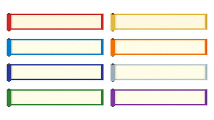 和の巻物テロップベースセット