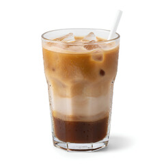 Refreshing Glass of Iced Latte