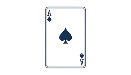 Ace of Spades playing card graphic