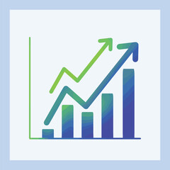 a traffic chart design growth vector