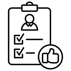 Staff Review Outline Icon