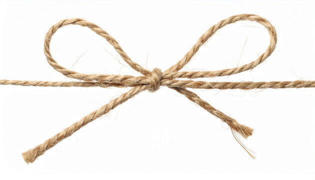 Delicate String Bow: A meticulously crafted string bow, presented with its simple elegance and natural texture.