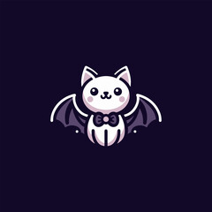 Kawaii Bat Vector Character in a Sweet Design