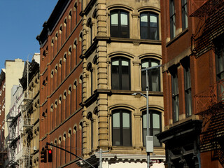 Cast iron buildings in SoHo New York City
