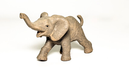 Obraz premium Elephant figurine isolated on white background