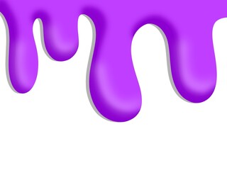 Bright Purple Dripping Paint or Liquid
