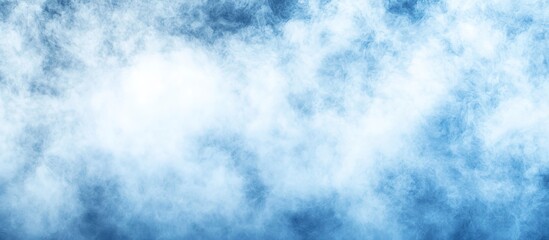 Beautiful blue and white abstract smoke texture suggesting airy clouds and mist