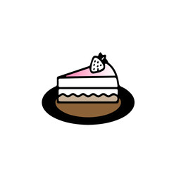 Cake slice illustration