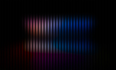 Abstract background with a vibrant array of vertical lines in shades of blue, purple, and red, creating a dynamic and modern visual effect for any project