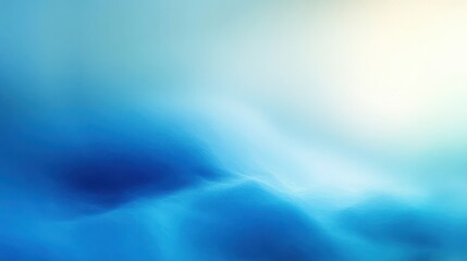 Abstract smooth blue and white gradient blending with soft lighting effect, evoking calm and tranquility