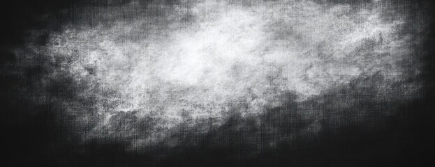 Obraz premium Abstract high contrast black and white textured background with cloudy and smoky visual effect