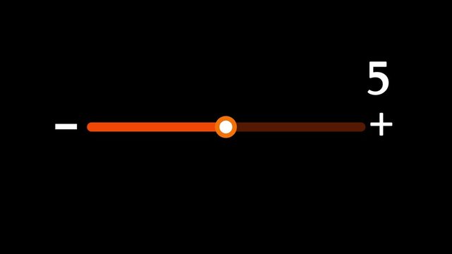 Abstract value added virtual icon animation. Glowing neon orange increase value added business and service concept and progress for increasing value added bar animated.4k motion