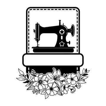 Sewing Machine Vector Svg Cut File