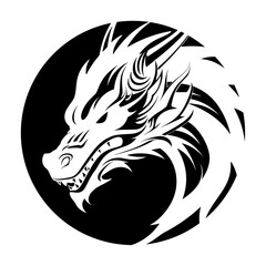Dragon Head Vector Svg Cut File