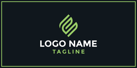 S or FS growth logo design inspiration