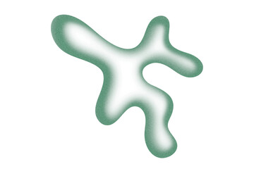 Green Organic Blob Shape With Inner Core And Textured Surface Keywords: green, organic, blob, shape, textured, surface, inner isolated on a transparent background