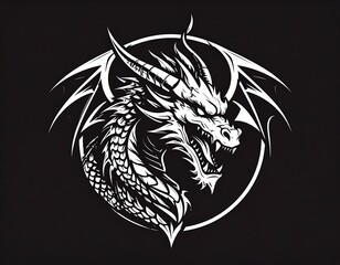 Powerful dragon graphic