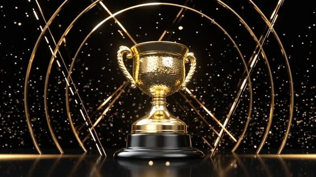 background black podium stage silver award glitter light 3d platform product spinning on itself
