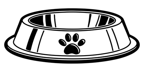 Pet bowl vector art illustration graphic design dog bowl cat bowl food bowl animal bowl pet supply vector design