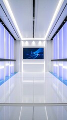 Modern, minimalist studio interior