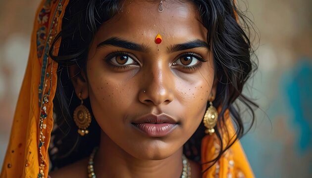 Close-up portrait of a young woman (3)
