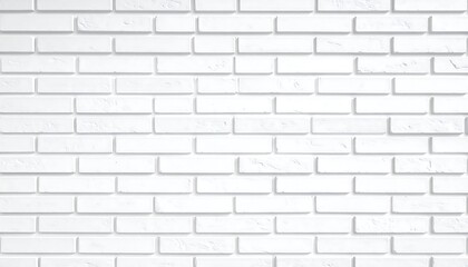 Clean white brick wall texture